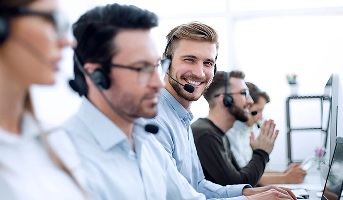 Customer service desk team