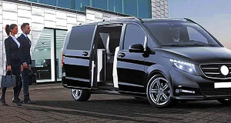 VIP transfer vehicle and greeting staff